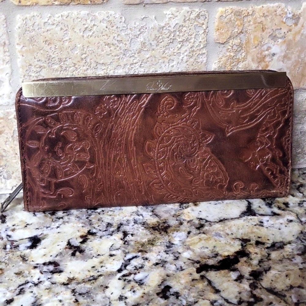 Patricia Nash Embossed Ziparound Wallet